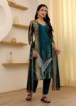 DESIGNER RAYON SLUB EMBROIDERY WORK TOP BOTTOM WITH DUPATTA PARTY WEAR WHOLESALE PRICE ETHNIC GARMENT (9)
