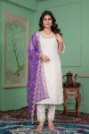 DESIGNER ROMAN SILK EMBROIDERY SEQUENCE WORK TOP BOTTOM WITH BANDHANI PRINTED DUPATTA PARTY WEAR WHOLESALE PRICE ETHNIC GARMENT (4)