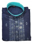 DESIGNER SILK EMBROIDERY AND SEQUENCE WORK MEN’S KURTA PAYJAMA FESTIVE WEAR WHOLESALE PRICE ETNIC GARMENT (9)