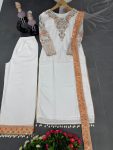 DESIGNER SILK EMBROIDERY SEQUENCE WORK TOP PALAZZO WITH DUPATTA PARTY WEAR WHOLESALE PRICE ETHNIC GARMENT (2)