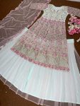 DESIGNER SOFT NET EMBROIDERY SEQUENCE WORK TOP LEHENGA WITH DUPATTA WEDDING WEAR WHOLESALE PRICE ETHNIC GARMENT (4)