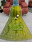 DESIGNER TABBY SILK THREAD AND SEQUENCE WITH DIGITAL PRINT WORK SAREE WITH UNSTITCHED BLOUSE PARTY WEAR WHOLESALE PRICE ETHNIC GARMENT (8)
