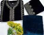 DESIGNER VELVET EMBROIDERY WORK TOP PALAZZO WITH DUPATTA FESTIVE WEAR WHOLESALE PRICE ETHNIC GARMENT (5)