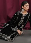 DESIGNER VELVET EMBROIDERY WORK TOP PALAZZO WITH DUPATTA FESTIVE WEAR WHOLESALE PRICE ETHNIC GARMENT (5)