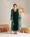 DESIGNER VELVET ZARI EMBROIDERY WORK GOWN BOTTOM WITH DUPATTA PARTY WEAR WHOLESALE PRICE ETHNIC GARMENT (14)