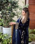 DESIGNER VELVET ZARI EMBROIDERY WORK TOP PALAZZO WITH DUPATTA PARTY WEAR WHOLESALE PRICE ETHNIC GARMENT (1)