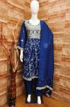 DESIGNER VICHITRA SILK EMBROIDERY SEQUENCE WORK TOP PATIYALA WITH DUPATTA PARTY WEAR WHOLESALE PRICE ETHNIC GARMENT (9)