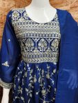 DESIGNER VICHITRA SILK EMBROIDERY SEQUENCE WORK TOP PATIYALA WITH DUPATTA PARTY WEAR WHOLESALE PRICE ETHNIC GARMENT (9)