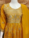 DESIGNER VICHITRA SILK EMBROIDERY SEQUENCE WORK TOP PATIYALA WITH DUPATTA PARTY WEAR WHOLESALE PRICE ETHNIC GARMENT (3)