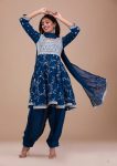 DESIGNER VICHITRA SILK EMBROIDERY SEQUENCE WORK TOP PATIYALA WITH DUPATTA PARTY WEAR WHOLESALE PRICE ETHNIC GARMENT (9)