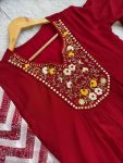 DESIGNER VISCOSE MUSLIN SILK EMBROIDERY WORK GOWN BOTTOM WITH DUPATTA FESTIVE WEAR WHOLESALE PRICE ETHNIC GRMENT (19)