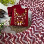 DESIGNER VISCOSE MUSLIN SILK EMBROIDERY WORK GOWN BOTTOM WITH DUPATTA FESTIVE WEAR WHOLESALE PRICE ETHNIC GRMENT (19)