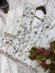 DESIGNER WEAR FLONA SILK SEQUENCE EMBROIDERY WORK KOTI BLOUSE WITH PALAZZO PARTY WEAR WHOLESALE PRICE ETHNIC GARMENT (8)