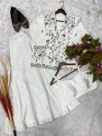DESIGNER WEAR FLONA SILK SEQUENCE EMBROIDERY WORK KOTI BLOUSE WITH PALAZZO PARTY WEAR WHOLESALE PRICE ETHNIC GARMENT (8)