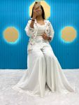 DESIGNER WEAR FLONA SILK SEQUENCE EMBROIDERY WORK KOTI BLOUSE WITH PALAZZO PARTY WEAR WHOLESALE PRICE ETHNIC GARMENT (8)