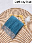 FANCY BURBERRY JIMMY CHOO EMBROIDERY EMBROIDERY DIAMOND WORK SAREE WITH UNSTITCHED BLOUSE PARTY WEAR WHOLESALE PRICE ETHNIC GARMENT (21)