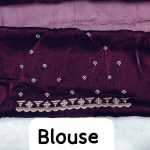 FANCY BURBERRY JIMMY CHOO EMBROIDERY EMBROIDERY DIAMOND WORK SAREE WITH UNSTITCHED BLOUSE PARTY WEAR WHOLESALE PRICE ETHNIC GARMENT (22)