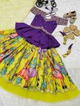 FANCY CHINON DIGITAL PRINTED EMBROIDERY SEQUENCE WORK KID’S LEHENGA CHOLI WITH DUPATTA PARTY WEAR WHOLESALE PRICE ETHNIC GARMENT (6)