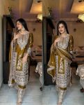 FANCY CHINON EMBROIDERY CODING DORI SEQUENCE WORK TOP PALAZZO WITH DUPATTA PARTY WEAR WHOLESALE PRICE ETHNIC GARMENT (5)