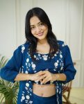 FANCY CHINON EMBROIDERY SEQUENCE WORK BLOUSE PALAZZO WITH SHRUG PARTY WEAR WHOLESALE PRICE ETHNIC GARMENT (5)