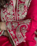 FANCY CHINON EMBROIDERY SEQUENCE WORK TOP BOTTOM WITH DUPATTA PARTY WEAR WHOLESALE PRICE ETHNIC GARMENT (3)