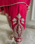 FANCY CHINON EMBROIDERY SEQUENCE WORK TOP BOTTOM WITH DUPATTA PARTY WEAR WHOLESALE PRICE ETHNIC GARMENT (3)