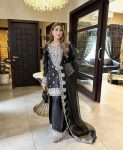 FANCY CHINON SILK EMBROIDERY SEQUENCE WORK TOP PALAZZO WITH DUPATTA PARTY WEAR WHOLESALE PRICE ETHNIC GARMENT (7)