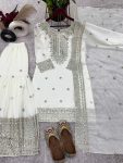 FANCY CHINON SILK EMBROIDERY SEQUENCE WORK TOP SHARARA WITH DUPATTA FESTIVE WEAR WHOLESALE PRICE ETHNIC GARMENT (13)
