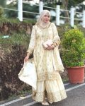 FANCY CHINON SILK SEQUENCE EMBROIDERY WORK TOP SHARARA WITH DUPATTA PARTY WEAR WHOLESALE PRICE ETHNIC GARMENT (9)