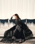 FANCY CHINON ZARI EMBROIDERY LACE WORK TOP PALAZZO WITH DUPATTA PARTY WEAR WHOLESALE PRICE ETHNIC GARMENT (10)
