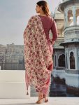 FANCY COTTON SILK EMBROIDREY WORK TOP BOTTOM WITH DUPATTA PARTY WEAR WHOLESALE PRICE ETHNIC GARMENT (3)