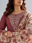 FANCY COTTON SILK EMBROIDREY WORK TOP BOTTOM WITH DUPATTA PARTY WEAR WHOLESALE PRICE ETHNIC GARMENT (3)