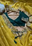 FANCY CRUNCHY SILK THREAD SEQUENCE WORK SAREE WITH UNSTITCHED BLOUSE PARTY WEAR WHOLESALE PRICE ETHNIC GARMENT (7)