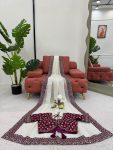 FANCY CRUNCHY SILK THREAD SEQUENCE WORK SAREE WITH UNSTKITCHED BLOUSE PARTY WEAR WHOLESALE PRICE ETHNIC GARMENT (6)