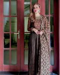 FANCY CRUSH CHINON SILK EMBROIDERY WORK GOWN BOTTOM WITH DUPATTA PARTY WEAR WHOLESALE PRICE ETHNIC GARMENT (8)