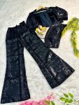 FANCY GEORGETTE BLOOMING SEQUENCE WORK TUBE TOP BOTTOM WITH SHORT KOTI PARTY WEAR WHOLESALE PRICE ETHNIC GARMENT (6)
