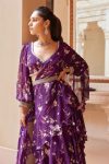 FANCY GEORGETTE DIGITAL PRINTED RUFFLE WORK LEHENGA SAREE WITH STITCHED BLOUSE AND BELT PARTY WEAR WHOLESALE PRICE ETHNIC GARMENT (3)