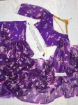 FANCY GEORGETTE DIGITAL PRINTED RUFFLE WORK LEHENGA SAREE WITH STITCHED BLOUSE AND BELT PARTY WEAR WHOLESALE PRICE ETHNIC GARMENT (3)