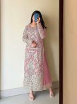 FANCY GEORGETTE EMBROIDERY DIAMOND HAND WORK TOP PALAZZO WITH DUPATTA PARTY WEAR WHOLESALE PRICE ETHNIC GARMENT (12)