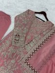 FANCY GEORGETTE EMBROIDERY DIAMOND HAND WORK TOP PALAZZO WITH DUPATTA PARTY WEAR WHOLESALE PRICE ETHNIC GARMENT (12)