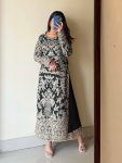 FANCY GEORGETTE EMBROIDERY DIAMOND HAND WORK TOP PALAZZO WITH DUPATTA PARTY WEAR WHOLESALE PRICE ETHNIC GARMENT (6)