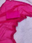 FANCY GEORGETTE EMBROIDERY SEQUENCE LACE WORK SAREE WITH UNSTITCHED BLOUSE PARTY WEAR WHOLESALE PRICE ETHNIC GARMENT (6)