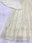 FANCY GEORGETTE EMBROIDERY SEQUENCE LATKAN WORK GOWN BOTTOM WITH DUPATTA PARTY WEAR WHOLESALE PRICE ETHNIC GARMENT (6)