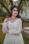 FANCY GEORGETTE EMBROIDERY SEQUENCE LATKAN WORK GOWN BOTTOM WITH DUPATTA PARTY WEAR WHOLESALE PRICE ETHNIC GARMENT (6)