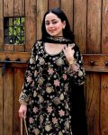 FANCY GEORGETTE THREAD EMBROIDERY WORK TOP BOTTOM WITH DUPATTA PARTY WEAR WHOLESALE PRICE ETHNIC GARMENT (1)