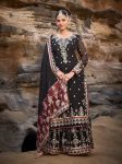 FANCY GEORGETTE THREAD SEQUENCE MOTI WORK TOP SHARARA WITH DUPATTA PARTY WEAR WHOLESALE PRICE ETHNIC GARMENT (5)