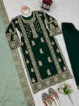 FANCY GEORGETTE THREAD SEQUENCE PEARL WORK TOP BOTTOM WITH DUPATTA PARTY WEAR WHOLESALE PRICE ETHNIC GARMENT (7)