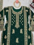 FANCY GEORGETTE THREAD SEQUENCE PEARL WORK TOP BOTTOM WITH DUPATTA PARTY WEAR WHOLESALE PRICE ETHNIC GARMENT (7)