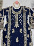 FANCY GEORGETTE THREAD SEQUENCE PEARL WORK TOP BOTTOM WITH DUPATTA PARTY WEAR WHOLESALE PRICE ETHNIC GARMENT (3)