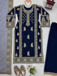 FANCY GEORGETTE THREAD SEQUENCE PEARL WORK TOP BOTTOM WITH DUPATTA PARTY WEAR WHOLESALE PRICE ETHNIC GARMENT (3)